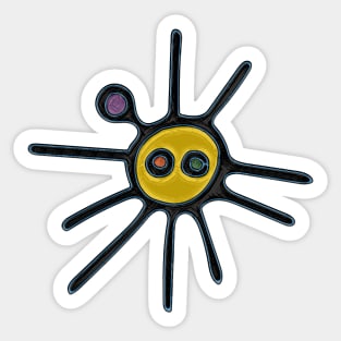 Taino Sun Symbol Sticker